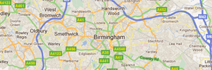 Map of Birmingham